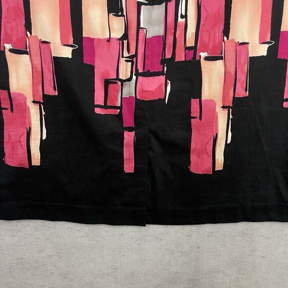 Apostrophe Boat Neck Sheath Dress Womens M Retro Geometric Stretch Vintage NEW - Picture 11 of 13